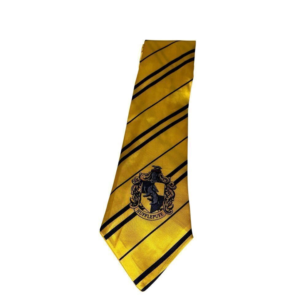 Hufflepuff Tie Harry Potter Wizard Fancy Dress Up Halloween Costume Accessory